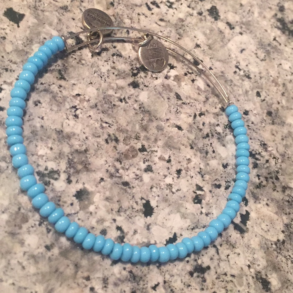 *Retired ALEX AND ANI Light Blue beaded bangle.